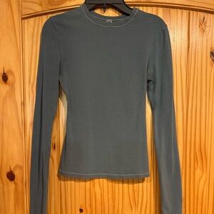Skims Cotton Jersey Long Sleeve Kyanite